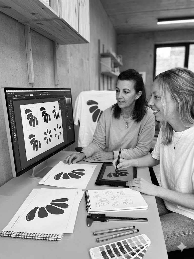 The design process of the Ro Essentials leaf motifs